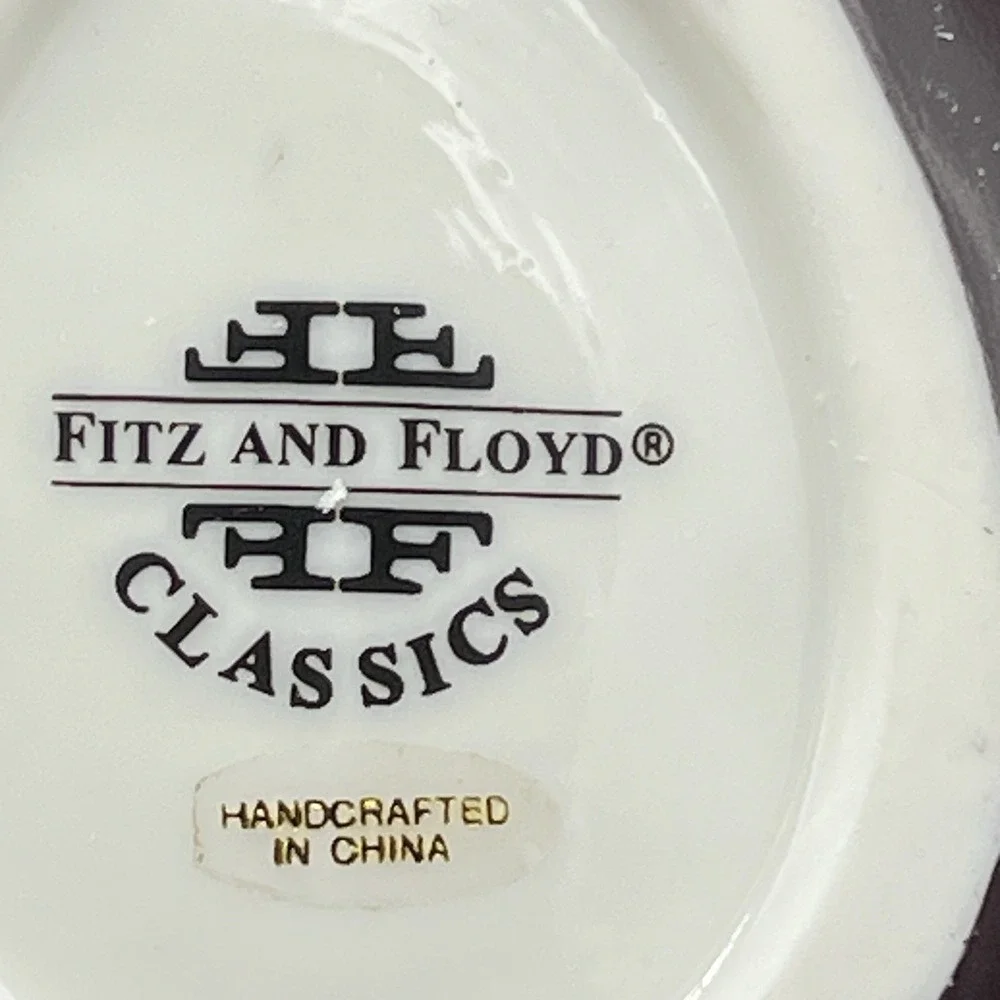 LE JRDN‎ POTAGRE FITZ & FLOYD Classics EGGPLANT Condiment Dish Box ~ Beautiful